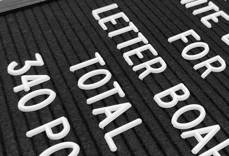 G GAMIT Felt Letter Board Letters Set, Pre-Cut 340pcs 7/8inch(0.875") White Letters Only(No Board Included) - Image 5